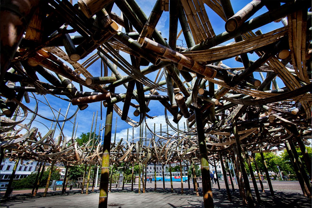 Redan under Gothenburg Green World 2016 fick Göteborg tillskott av LandArt, t ex bambuinstallationen vid Stora Teatern, skapad av Tetsunori Kawana. 