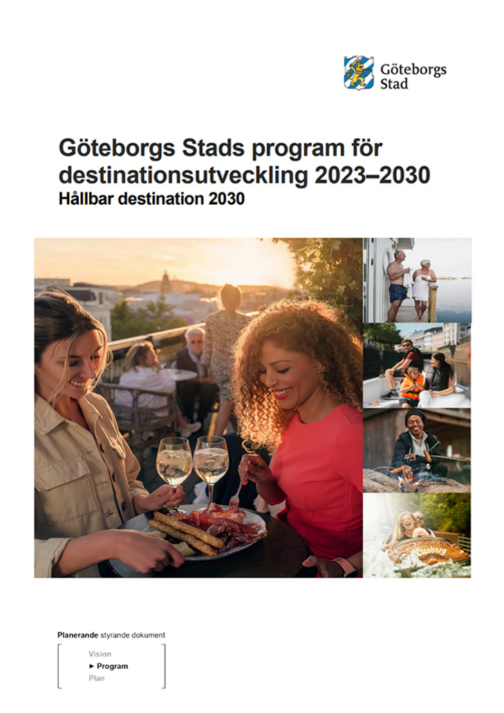 Omslaget för Göteborgs Stads program för destinationsutveckling