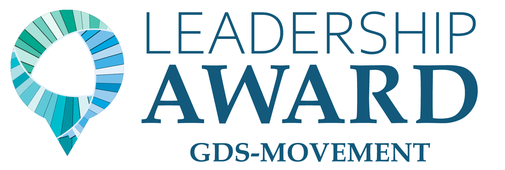 Logo for GDS-Movement Leadership Award in landscape size